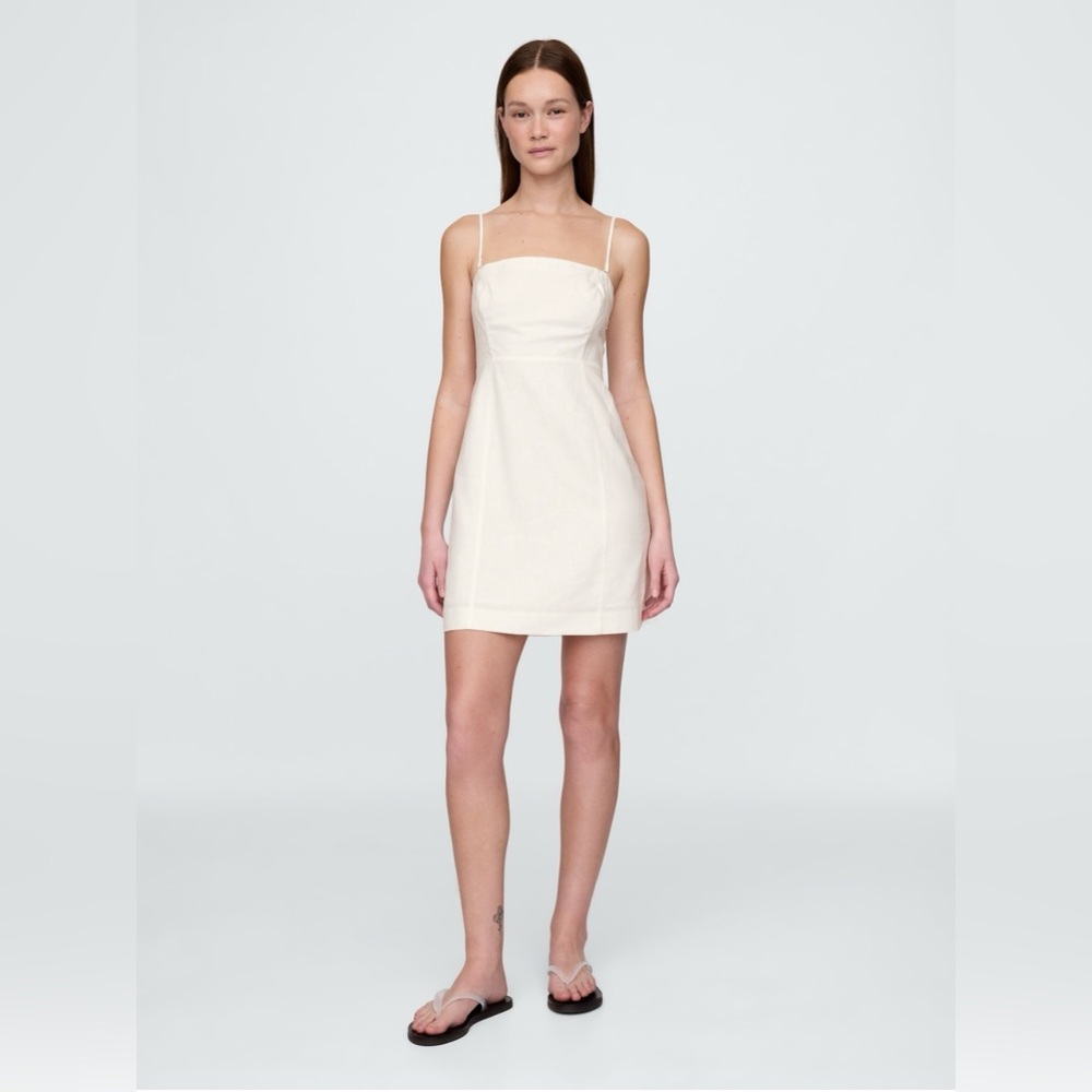 Brand New w Tags, Linen Off White Women's Dress, Size Med